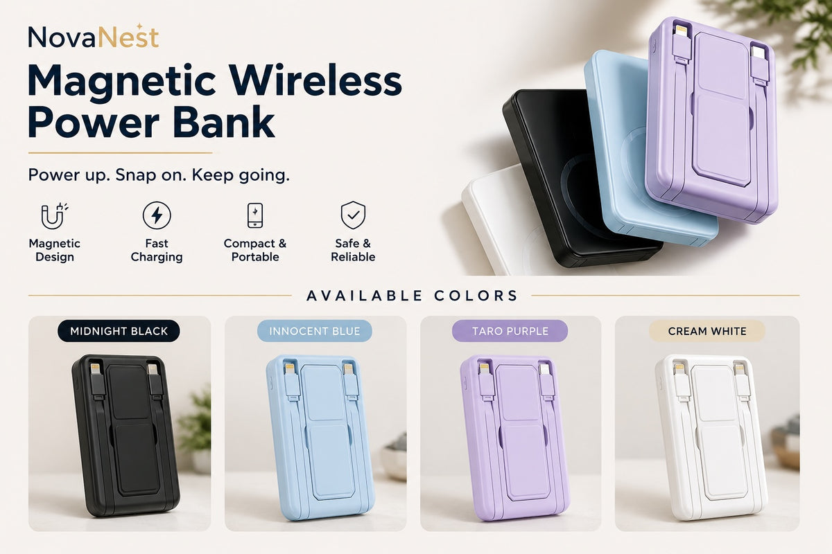 NovaNest Magnetic Power Bank